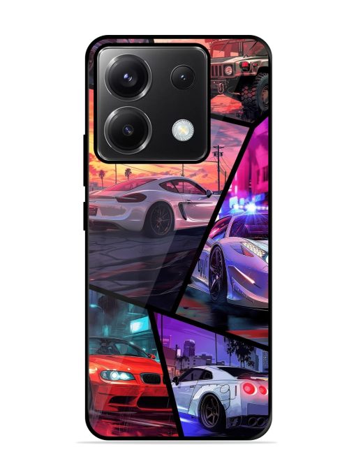 Ride In Pixels Glossy Metal Phone Cover for Poco X6 (5G) Zapvi