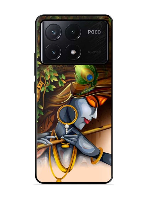 Krishna Glossy Metal Phone Cover for Poco X6 Pro (5G) Zapvi