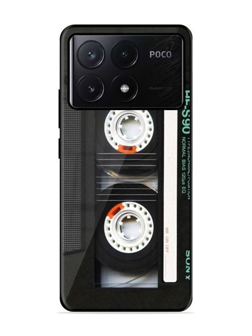 Sony Hf-S90 Cassette Glossy Metal Phone Cover for Poco X6 Pro (5G) Zapvi