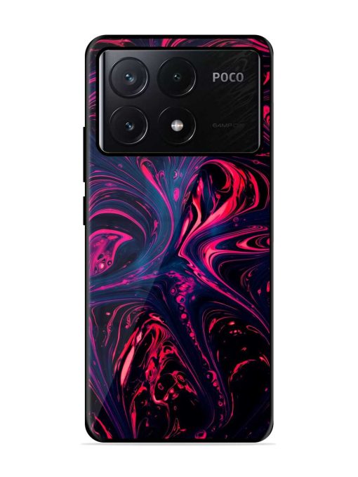 Abstract Background Glossy Metal Phone Cover for Poco X6 Pro (5G) Zapvi