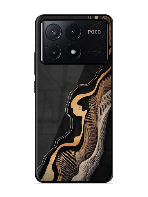 Abstract Art Glossy Metal TPU Phone Cover for Poco X6 Pro (5G) Zapvi