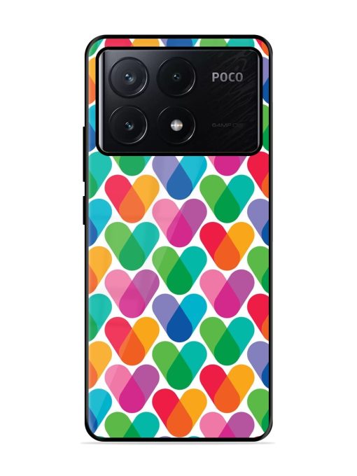 Overlapping Colors Colorful Glossy Metal TPU Phone Cover for Poco X6 Pro (5G) Zapvi