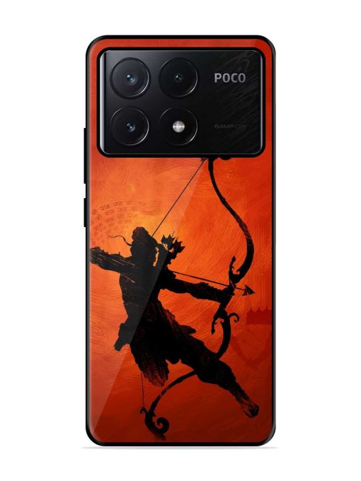 Illustration Lord Rama Glossy Metal Phone Cover for Poco X6 Pro (5G) Zapvi