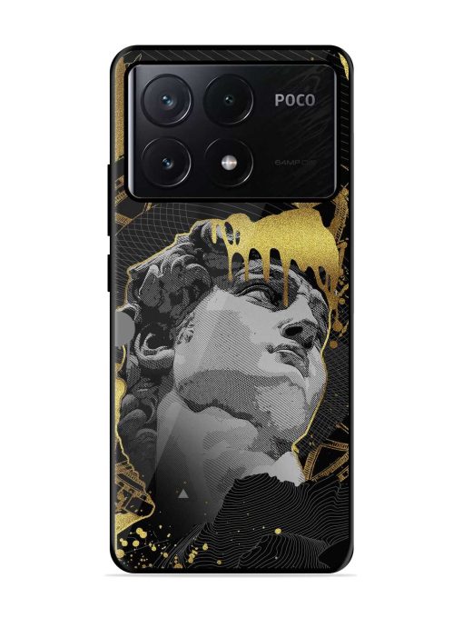 Roman Face Glossy Metal Phone Cover for Poco X6 Pro (5G) Zapvi