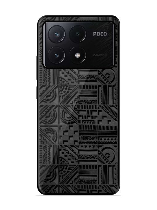 Seamless Pattern Glossy Metal Phone Cover for Poco X6 Pro (5G) Zapvi