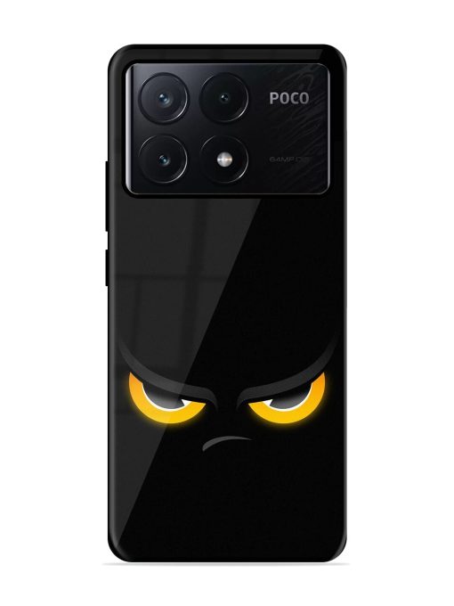 Scary Yellow Eye Glossy Metal TPU Phone Cover for Poco X6 Pro (5G) Zapvi