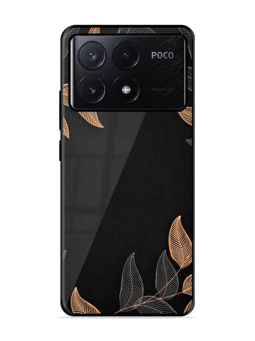 Foliage Art Glossy Metal Phone Cover for Poco X6 Pro (5G) Zapvi