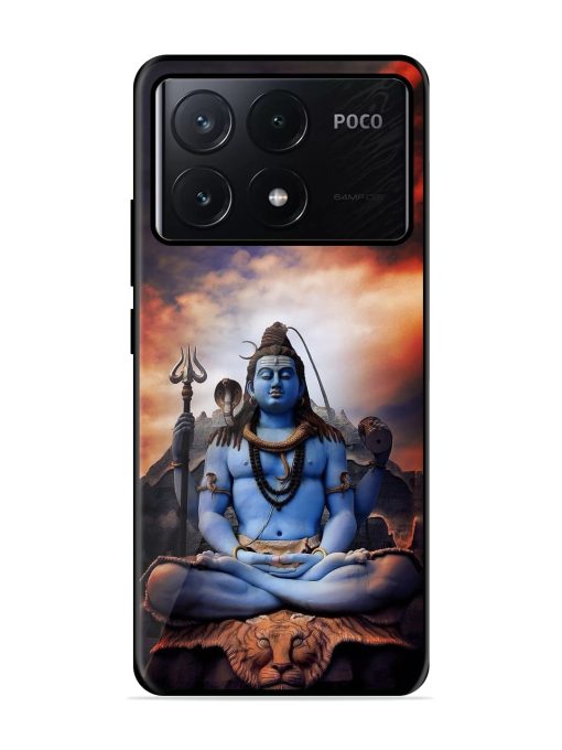 Jai Jai Shiv Glossy Metal Phone Cover for Poco X6 Pro (5G) Zapvi