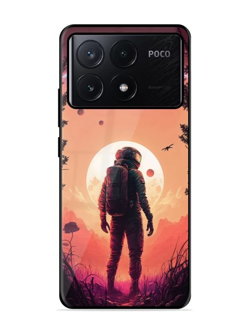 Red Sky At Morning Glossy Metal Phone Cover for Poco X6 Pro (5G) Zapvi