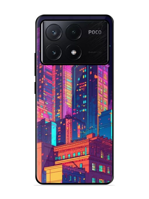 City View Glossy Metal Phone Cover for Poco X6 Pro (5G) Zapvi