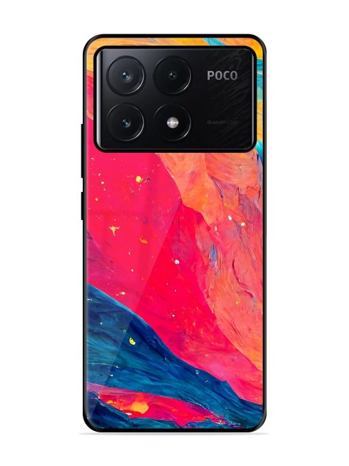 Starry Night Glossy Metal Phone Cover for Poco X6 Pro (5G) Zapvi