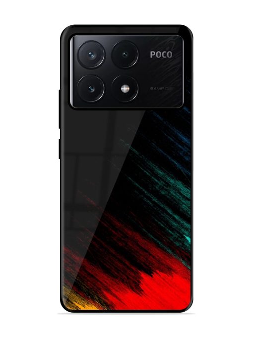 Color Pattern Glossy Metal Phone Cover for Poco X6 Pro (5G)