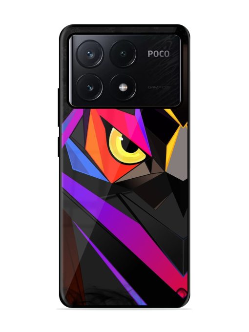 Wpap Owl Glossy Metal Phone Cover for Poco X6 Pro (5G) Zapvi