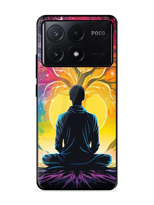 Mind Colourful Glossy Metal Phone Cover for Poco X6 Pro (5G) Zapvi