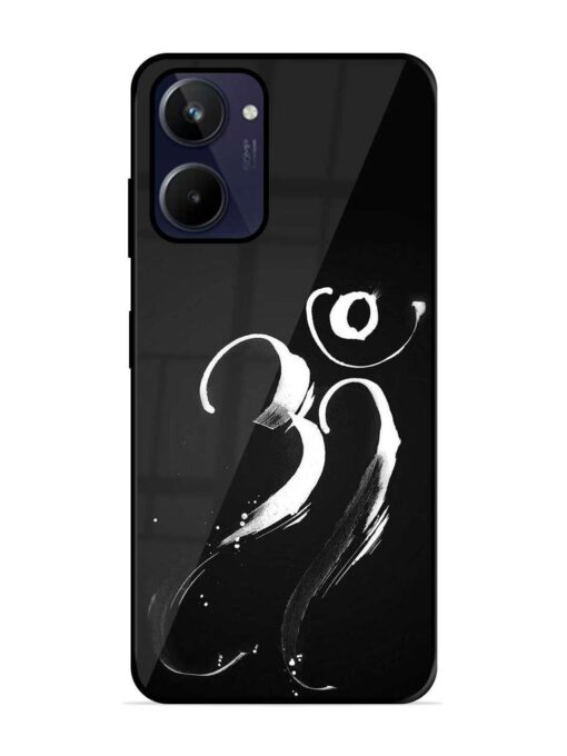 Om Logo Glossy Metal Phone Cover for Realme 10