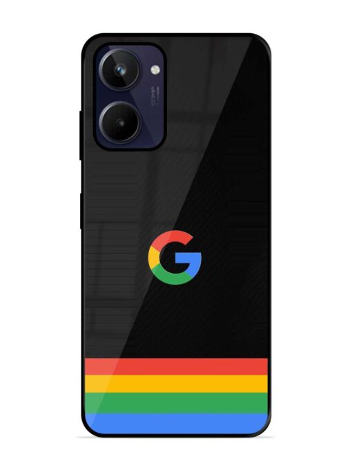 Google Logo Art Glossy Metal Phone Cover for Realme 10