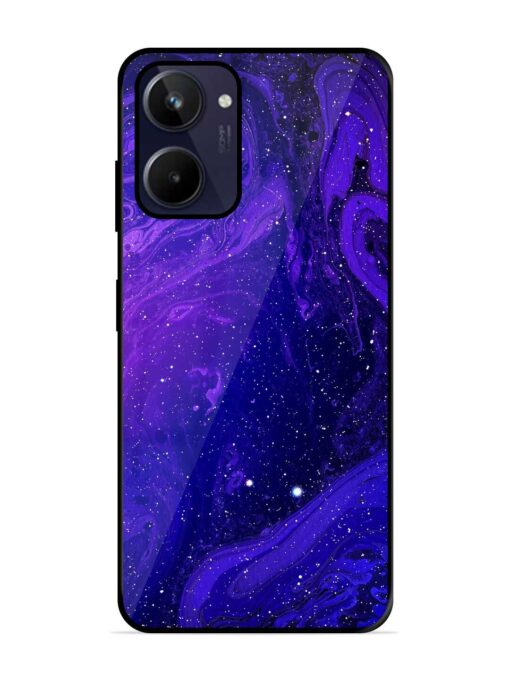 Galaxy Acrylic Abstract Art Glossy Metal Phone Cover for Realme 10 Zapvi