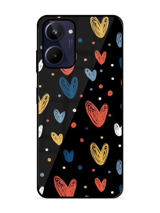 Happy Valentines Day Glossy Metal TPU Phone Cover for Realme 10