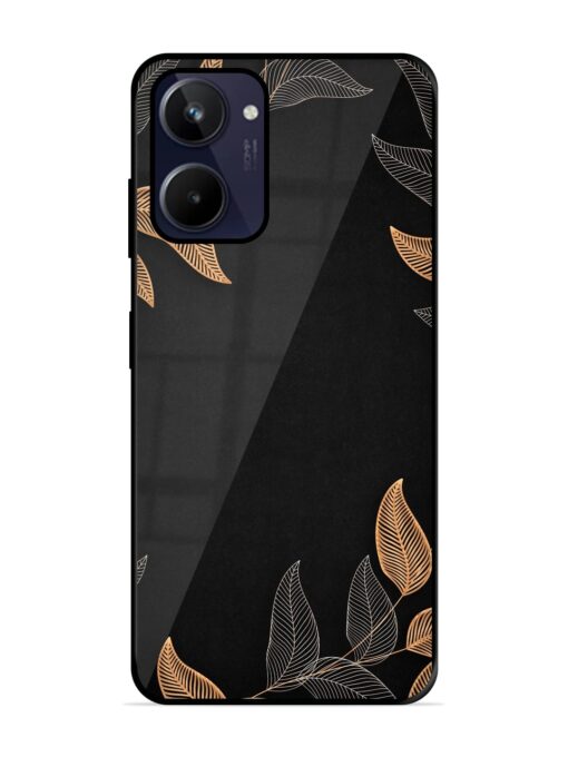 Foliage Art Glossy Metal Phone Cover for Realme 10