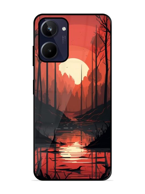 Natural Landscape Glossy Metal Phone Cover for Realme 10