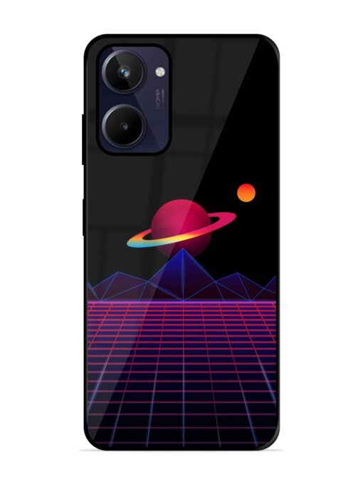 Wave Aesthetic Glossy Metal Phone Cover for Realme 10