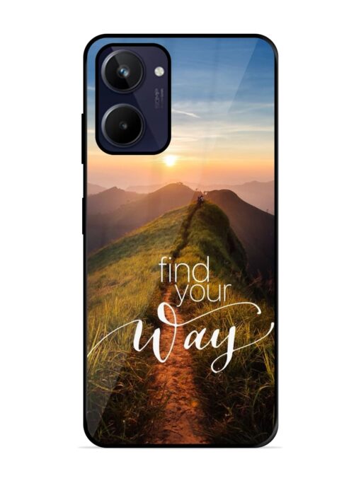 Find Your Way Glossy Metal Phone Cover for Realme 10