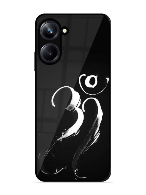 Om Logo Glossy Metal Phone Cover for Realme 10 Pro (5G) Zapvi