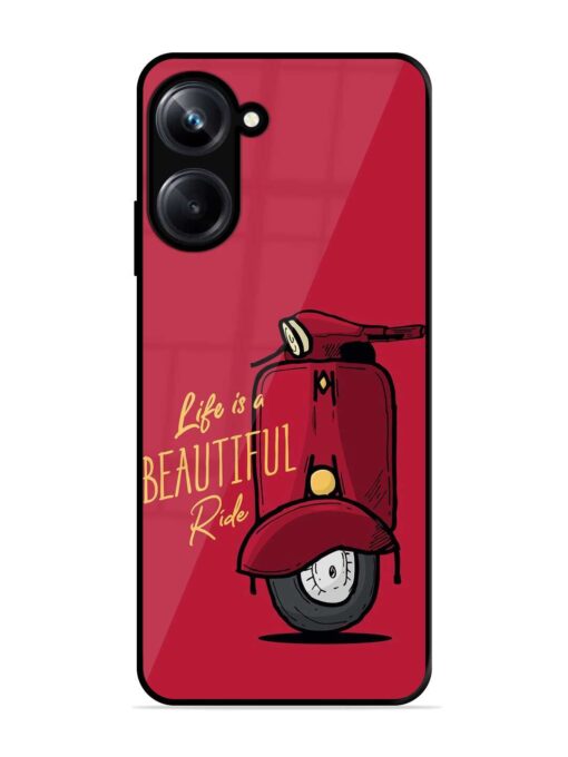 Life Is Beautiful Rides Glossy Metal Phone Cover for Realme 10 Pro (5G)