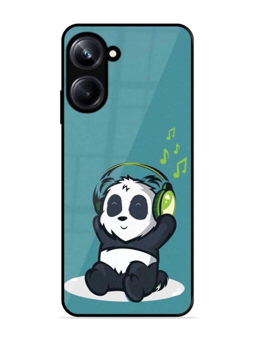 Music Panda Glossy Metal Phone Cover for Realme 10 Pro (5G) Zapvi