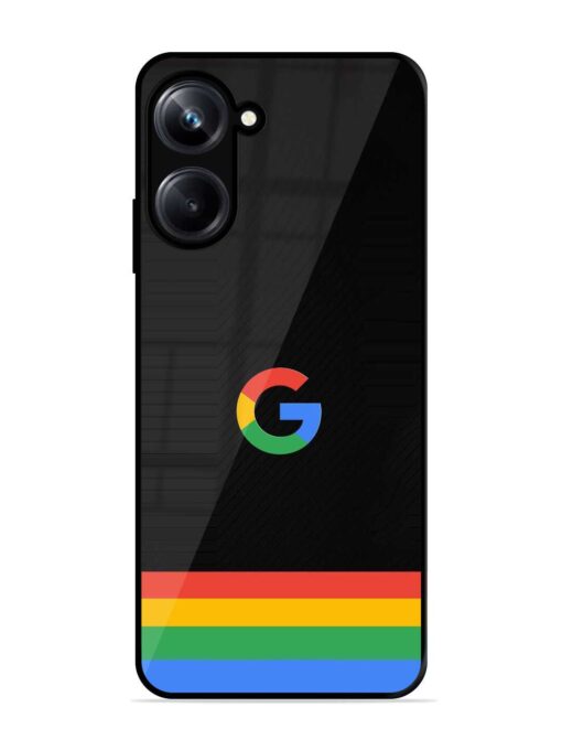 Google Logo Art Glossy Metal Phone Cover for Realme 10 Pro (5G)