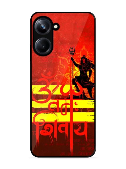 Illustration Lord Shiva Glossy Metal TPU Phone Cover for Realme 10 Pro (5G) Zapvi