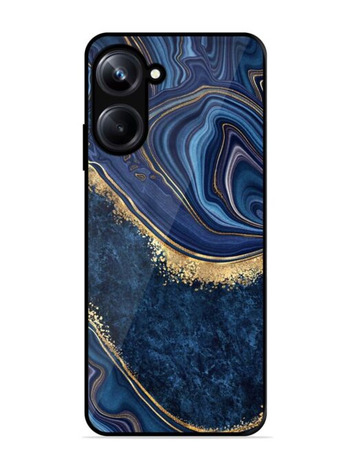 Abstract Background Blue Glossy Metal TPU Phone Cover for Realme 10 Pro (5G)