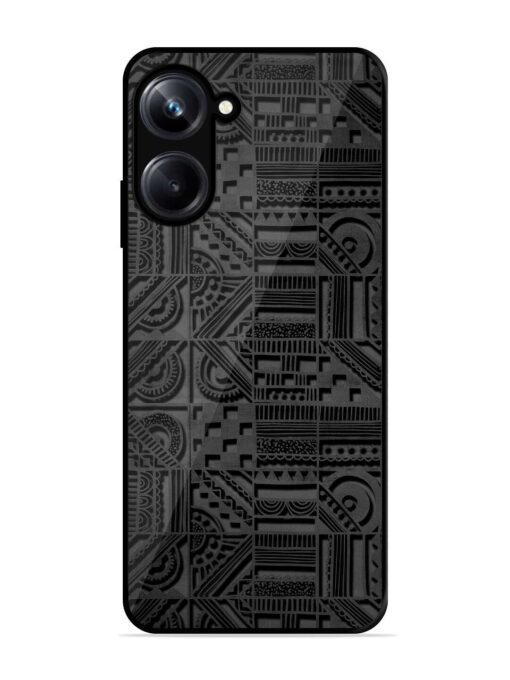 Seamless Pattern Glossy Metal Phone Cover for Realme 10 Pro (5G) Zapvi