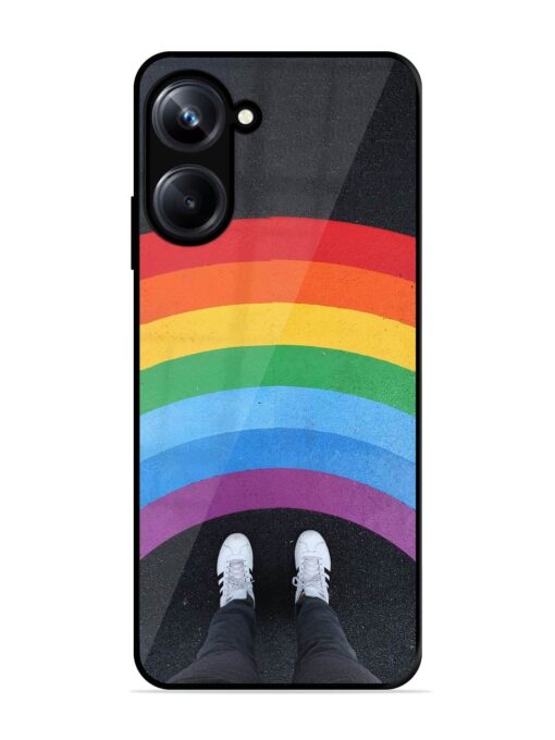 Legs Rainbow Glossy Metal TPU Phone Cover for Realme 10 Pro (5G)