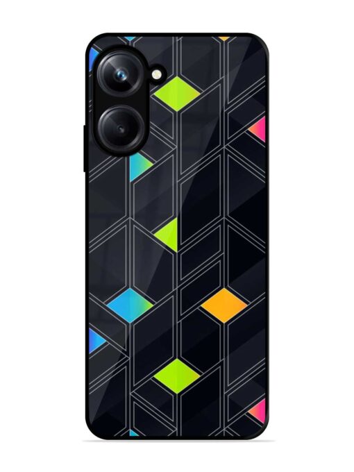 Abstract Mosaic Seamless Glossy Metal Phone Cover for Realme 10 Pro (5G)