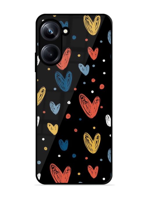 Happy Valentines Day Glossy Metal TPU Phone Cover for Realme 10 Pro (5G) Zapvi