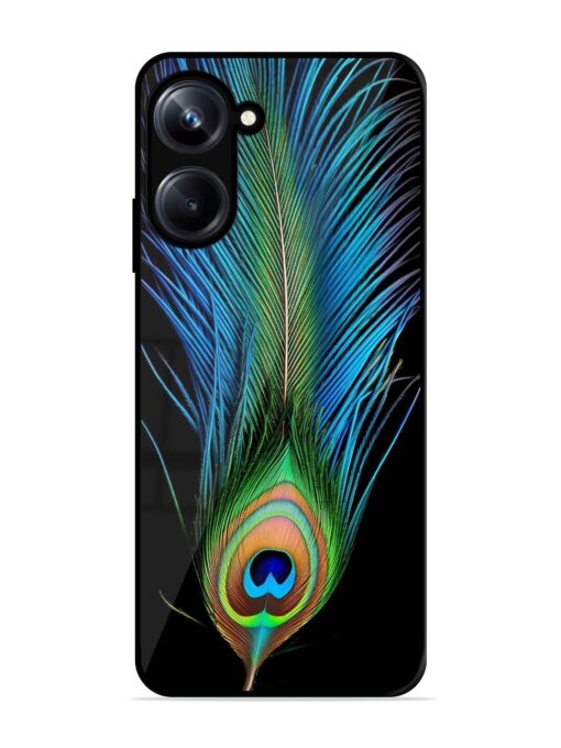 Peacock Feather Glossy Metal TPU Phone Cover for Realme 10 Pro (5G) Zapvi