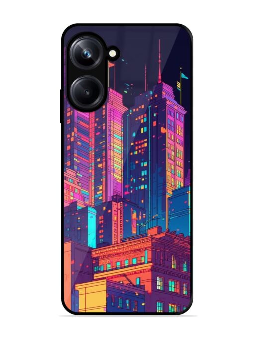 City View Glossy Metal Phone Cover for Realme 10 Pro (5G) Zapvi