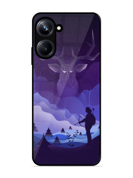 Deer Forest River Glossy Metal Phone Cover for Realme 10 Pro (5G) Zapvi