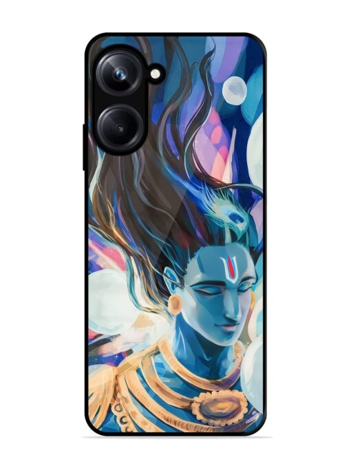 Bhagwan Sri Krishna Glossy Metal Phone Cover for Realme 10 Pro (5G) Zapvi