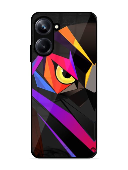 Wpap Owl Glossy Metal Phone Cover for Realme 10 Pro (5G) Zapvi