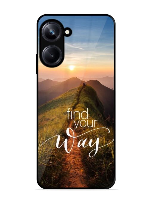 Find Your Way Glossy Metal Phone Cover for Realme 10 Pro (5G)