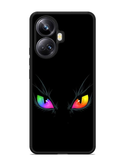 Cat Eyes Glossy Metal Phone Cover for Realme 10 Pro Plus (5G) Zapvi