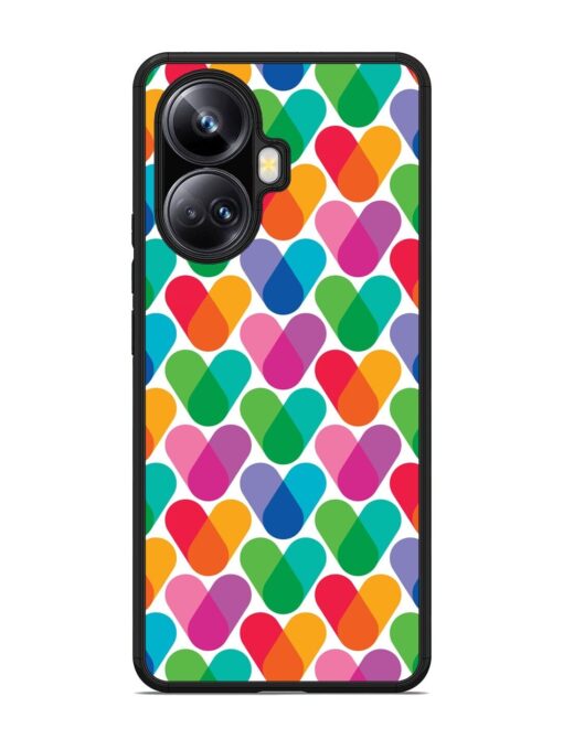 Overlapping Colors Colorful Glossy Metal TPU Phone Cover for Realme 10 Pro Plus (5G) Zapvi