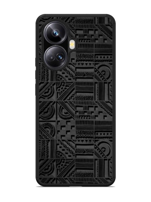 Seamless Pattern Glossy Metal Phone Cover for Realme 10 Pro Plus (5G)