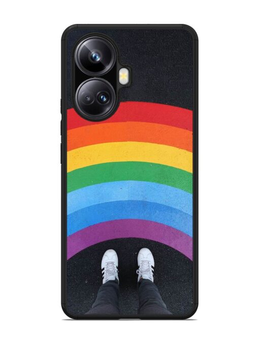 Legs Rainbow Glossy Metal TPU Phone Cover for Realme 10 Pro Plus (5G) Zapvi