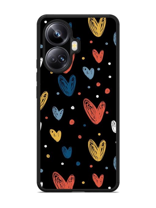 Happy Valentines Day Glossy Metal TPU Phone Cover for Realme 10 Pro Plus (5G) Zapvi