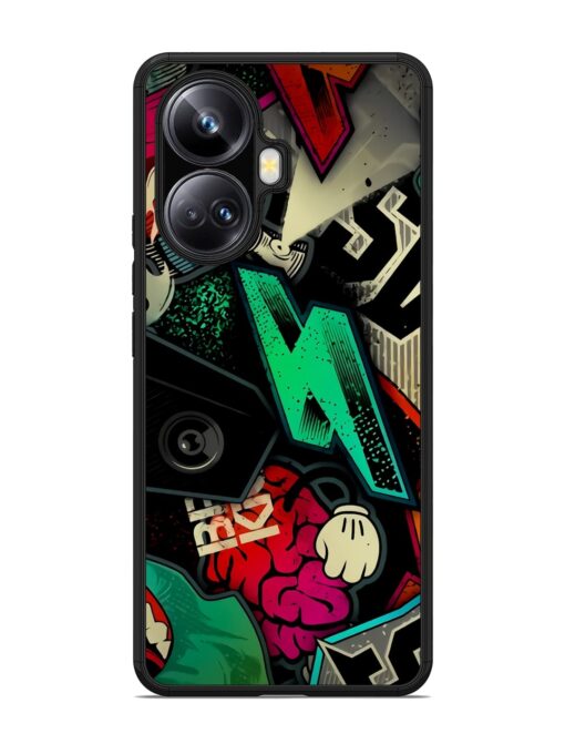 Graffiti Art Glossy Metal Phone Cover for Realme 10 Pro Plus (5G) Zapvi