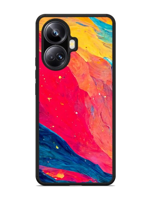 Starry Night Glossy Metal Phone Cover for Realme 10 Pro Plus (5G) Zapvi