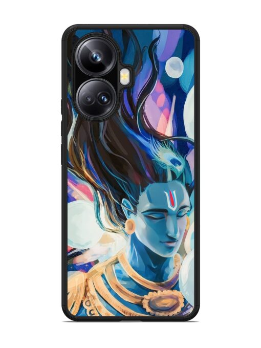 Bhagwan Sri Krishna Glossy Metal Phone Cover for Realme 10 Pro Plus (5G) Zapvi